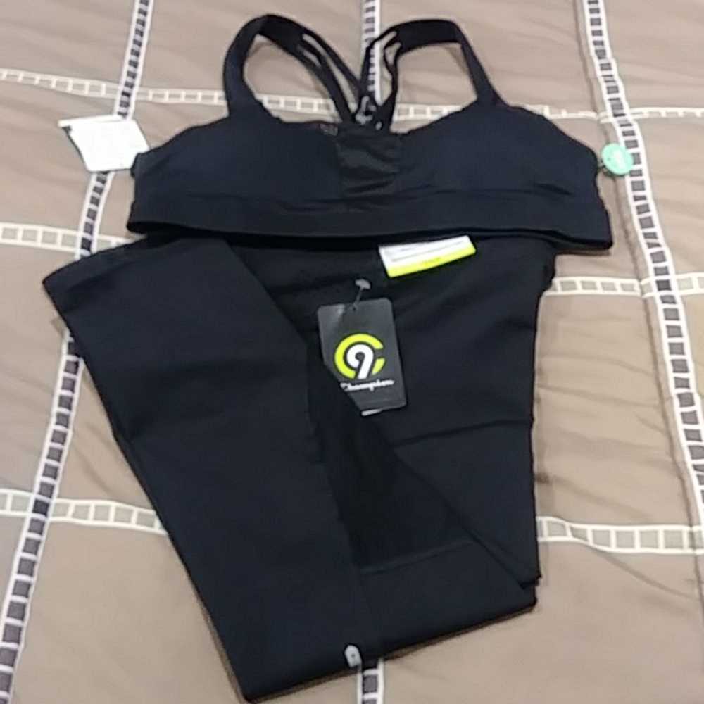 NWT Champion C9 Capri Tights and Sport Bra Set